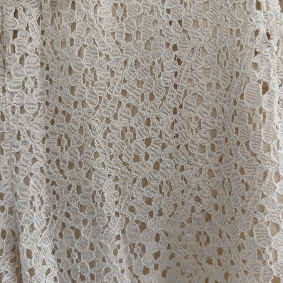 Cream Lace Women's Joggers - Picture 3 of 4